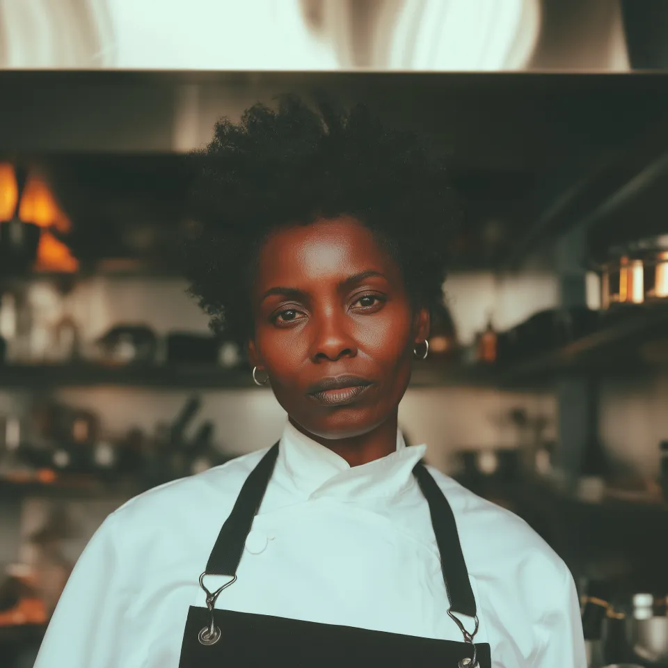 Chef de pastelaria portuguesa sorridente