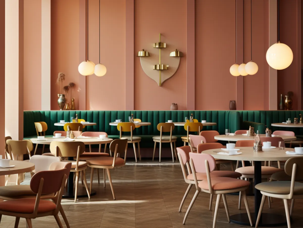 Sala elegante com decoração moderna portuguesa